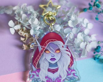 Fantasy keychain inspired in Sylvanas WoW