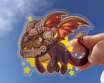 Warcraft Brightwing Destroyer STICKER [Ready to ship] Clear Kawaii Deathwing World of Warcraft / Transparent