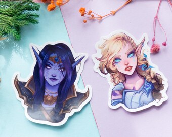 Warcraft Alleria Xal Transparent vynil stickers