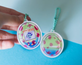 Tamagotchi Pocket pet virtual keychain version Murky and Brightwing Night Fae