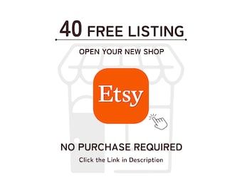 Code Etsy 40 gratuit, lien pour vendeur Etsy, ouvrez votre boutique