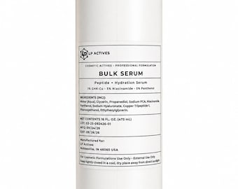 Bulk GHK-Cu Peptide Serum 16 oz | 1% Copper Tripeptide-1 |   Niacinamide and  Panthenol | Professional Cosmetic Formulation