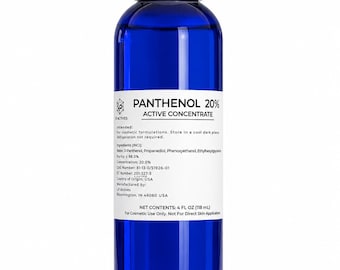 Panthenol 20% Topical Solution | Water-Soluble Cosmetic Active | DIY Hair and Skincare Ingredient