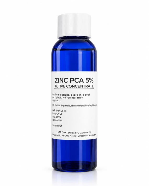 Zinc PCA 5% Liquid Active | Oil Control, Skin Balancing Cosmetic Ingredient