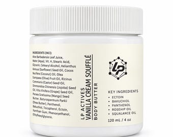 Vanilla Cream Soufflé Body Butter | Moisturizing Skin Treatment (4 oz)
