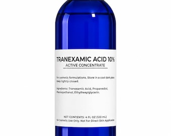 Tranexamic Acid 10% Solution | Cosmetic Brightening Ingredient | DIY Skincare Serum Additive | Professional Formulator Supply