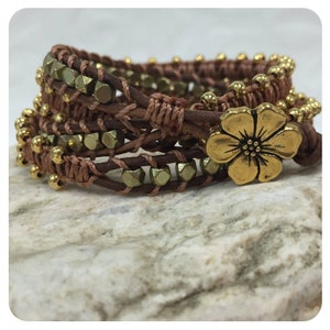 Boho Style, Boho Bracelet, Bracelet, Multi Wrap Bracelet, Bracelet Stack, Leather Bracelet, Women&#39;s Bracelet, Handmade Jewelry, Gift