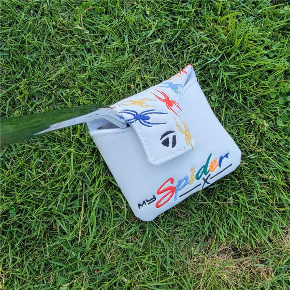 Couvre-tête de Putter de Maillet de Golf Doublure en Peluche Protection de Tête Équipement de Golfeur Blanc