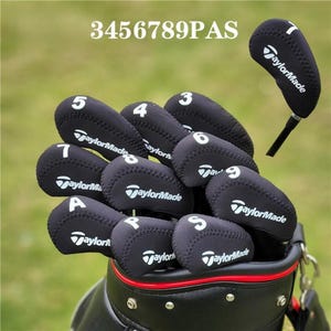 Housse De Club De Golf Taylormade - Protection Fer - Vintage Rouge Noir Et Or