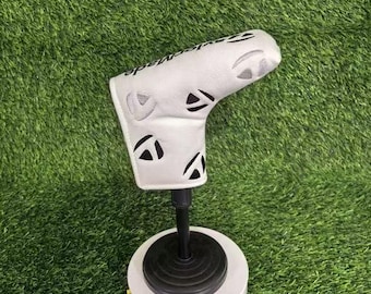 テーラーメイド パターヘッドカバー ストレートパターカバー マグネット式 ホワイト/ブラック