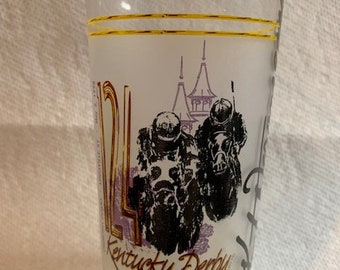 1998 Kentucky Derby glass autographed and numbered