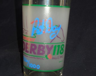 AUTOGRAPHED 1992 Kentucky Deby glass Limited Edition signed by winning jokey