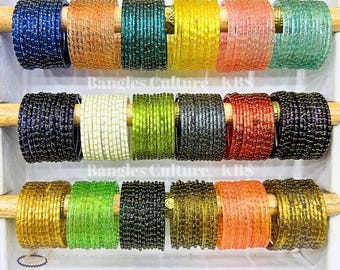 Rode bruidschuri-set, glas, roodgroen, maat 2,2-2,8