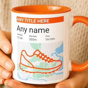 Personalisierte Laufbecher für Sie & Ihn, lustiges individuelles Laufgeschenk, Geschenk für Marathonläufer