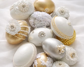 Sofreh Aghd Decorated Eggs | Persian Wedding Sofreh Aghd Decoration | Set of 5 Eggs