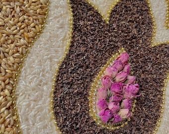 Sofreh Aghd Espand Tray, (Rice, Wheat, Espand) Persian Wedding decoration