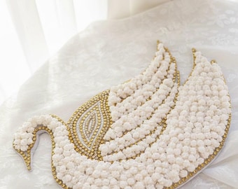 Sofreh Aghd Noghl , Handcrafted Noghl Swan Tray | Persian Wedding Sofreh Aghd Decor