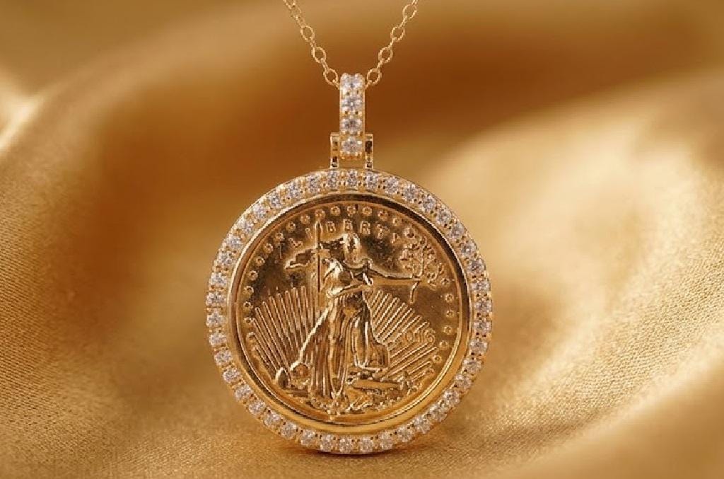 Liberty 1980 coin - Etsy 日本