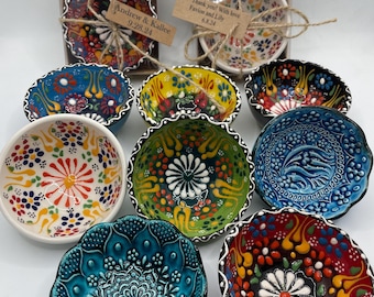Handmade Turkish Tile Ceramic Bowl, Wedding Favor Gifts