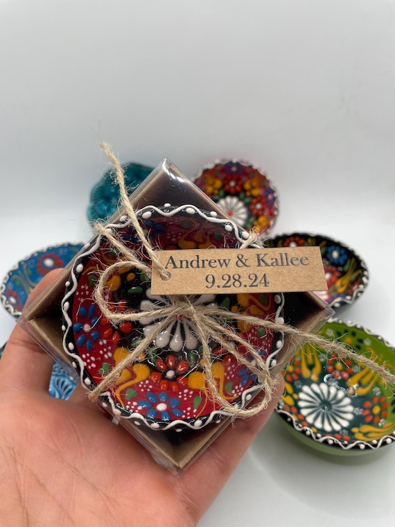 Handmade Tile Favor Bowls: Mexican Wedding Guest Gift