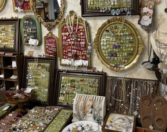 Tarro de joyería misterioso: conjunto de joyas vintage, regalo bohemio moderno minimalista, collar sorpresa, pendientes, anillo, caja para broche, regalo