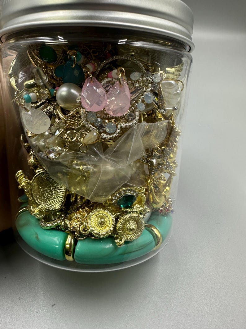 Mystery Jewelry Jar – Vintage Bohemian Surprise Set (Necklace, Earrings, Ring) image 7