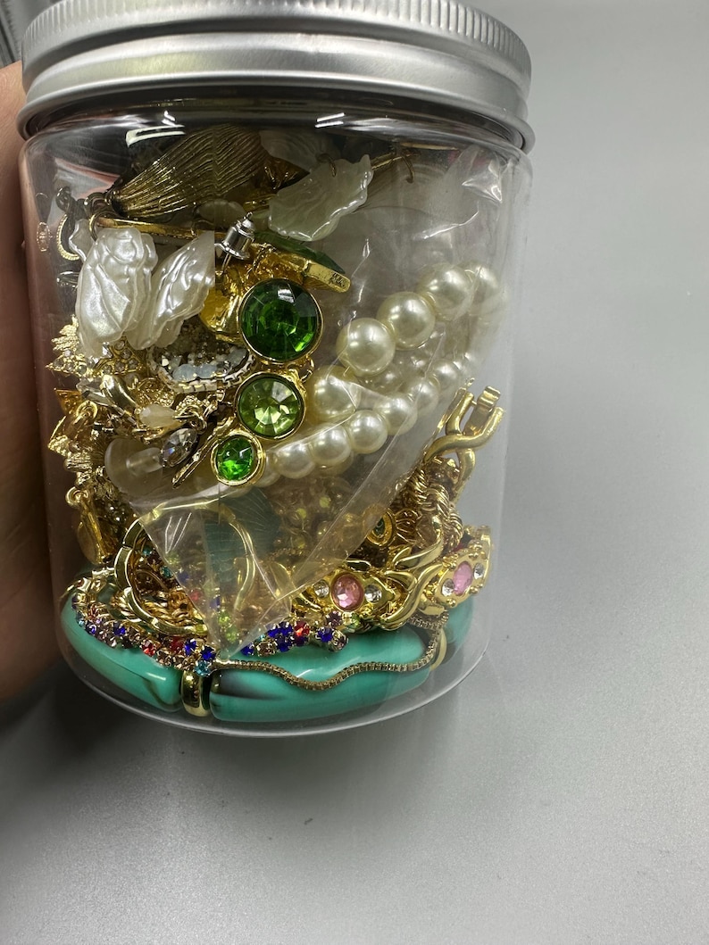 Mystery Jewelry Jar – Vintage Bohemian Surprise Set (Necklace, Earrings, Ring) image 6