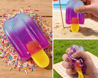 Paletas heladas suaves NeeDoh, juguetes antiestrés para niños y adultos, sets sensoriales para aliviar el estrés, juguetes de mesa para aliviar la ansiedad.