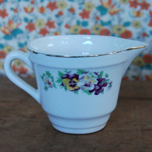 Vintage Pansy Creamer USA