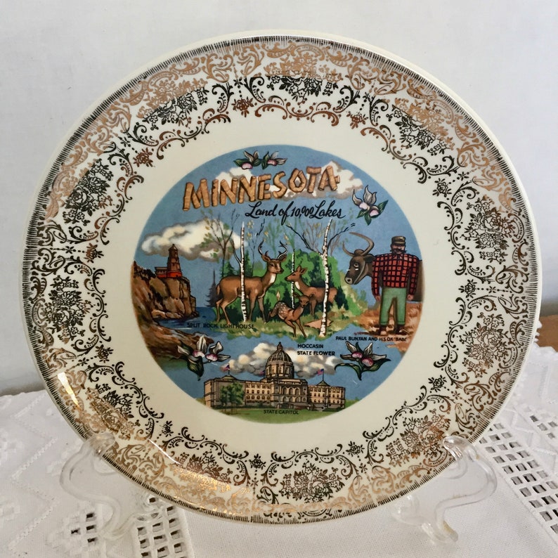 9 Souvenir State of Minnesota Plate