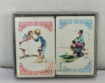 Norman Rockwell Double Deck Playing Cards