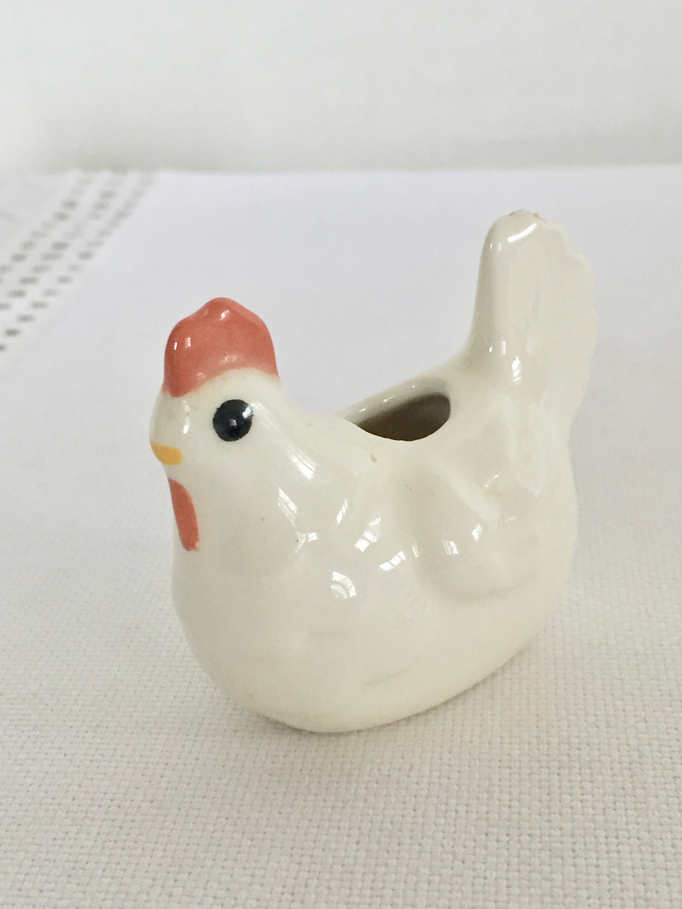Ceramic Hens Salt Shaker and Toothpick Holder Taiwan Etsy