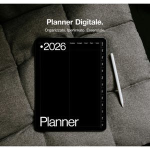2026 Planner Digitale per GoodNotes | Planner iPad Minimal (PDF) | Pianificazione chiara e senza distrazioni