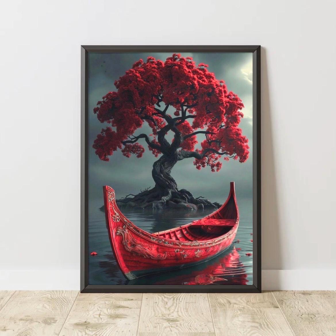 Tableau Sur Toile Art Asiatique – 50 X 70 Cm – Neuf – Graphique & Peinture