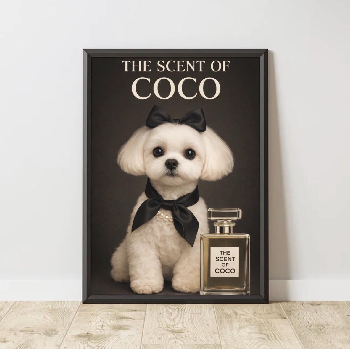 Chanel Dog Wall Art - Etsy