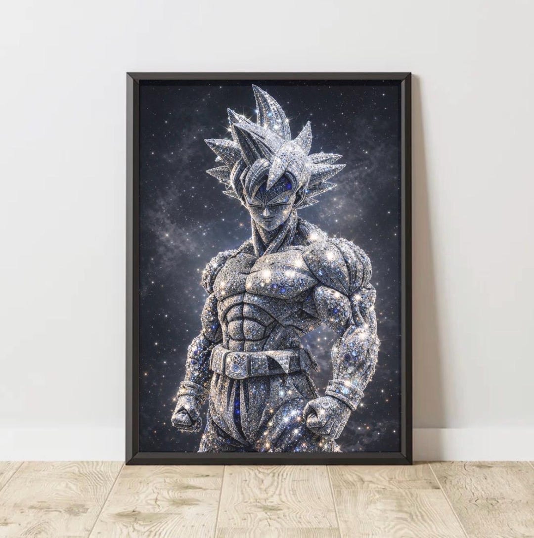 Dragon Ball Z - Goku Wall Art - Framed Print - Etsy