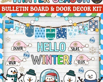 Let It Snow Bulletin Board and Door Display | Winter Classroom Decoration Kit