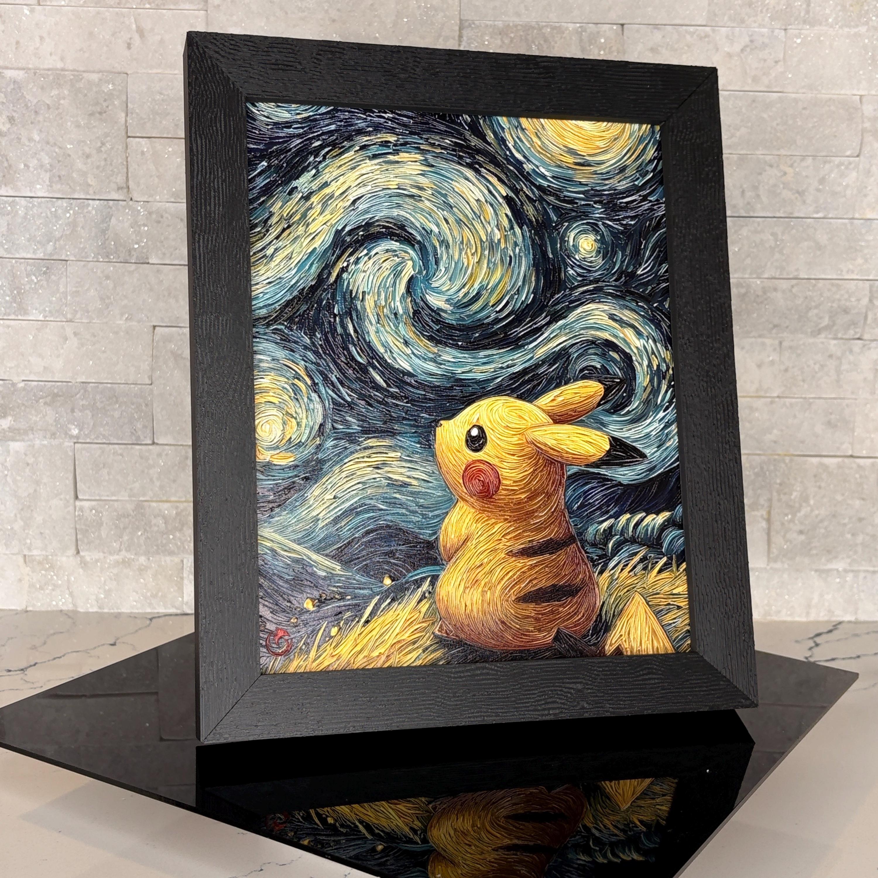 Pikachu Starry Night - Etsy