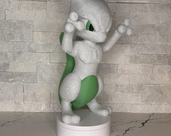 Mewtu Legendary Edition Statue, 17 Zoll Pokémon Sammler Display, große 3D gedruckte Figur, glänzendes Mewtu, Ahorn lizenziertes 3D-Modell