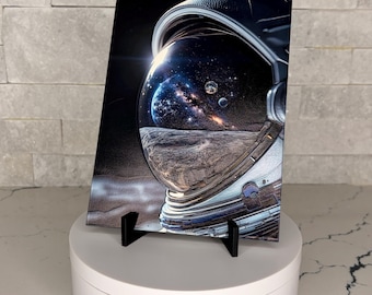 Strukturierte Astronauten-Reflexionskunst, UV gedruckte Galaxie-kosmische Anzeige