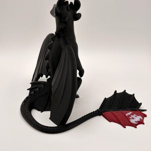 Toothless Dragon Figurine | Night Fury Desk Decor, HTTYD Collectible - Etsy