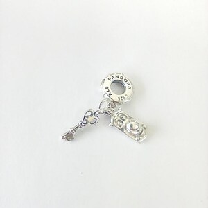 Pandora Sterling Silver alice in wonderalnd key door knob charm
