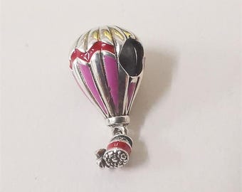 Pandora röd luftballongberlock med popup-låda