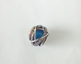 Pandora Royal Blue Galaxy Berlock Silver S925 Ale