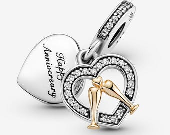 pandora two-tone happy anniversary
