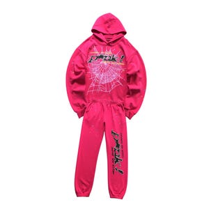 Conjunto de chándal Sp5der con sudadera y pantalones deportivos imagen 1