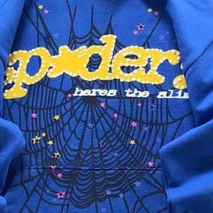Unisex Pullover Tracksuit Set Sp5der Hoodie & Sweatpants image 5