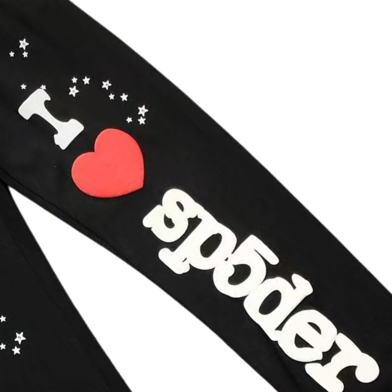 Sp5der Tracksuit Set Oversized Hoodie & Sweatpants image 13