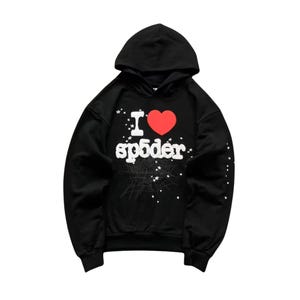 Sp5der Tracksuit Set Oversized Hoodie & Sweatpants image 2