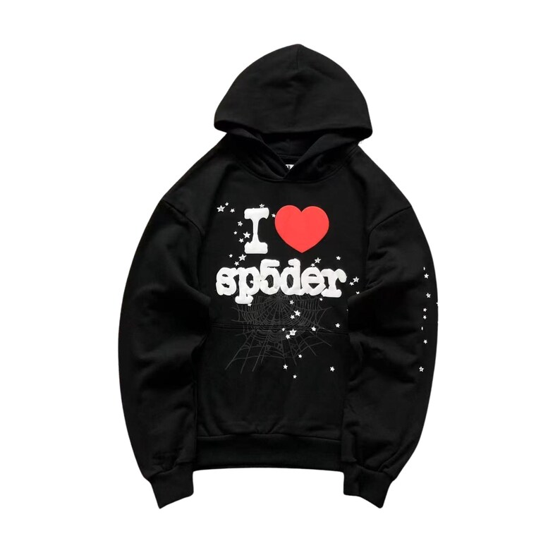 Sp5der Tracksuit Set Oversized Hoodie & Sweatpants image 2
